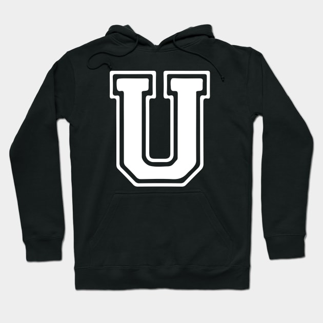 Letter U Hoodie by Xtian Dela ✅